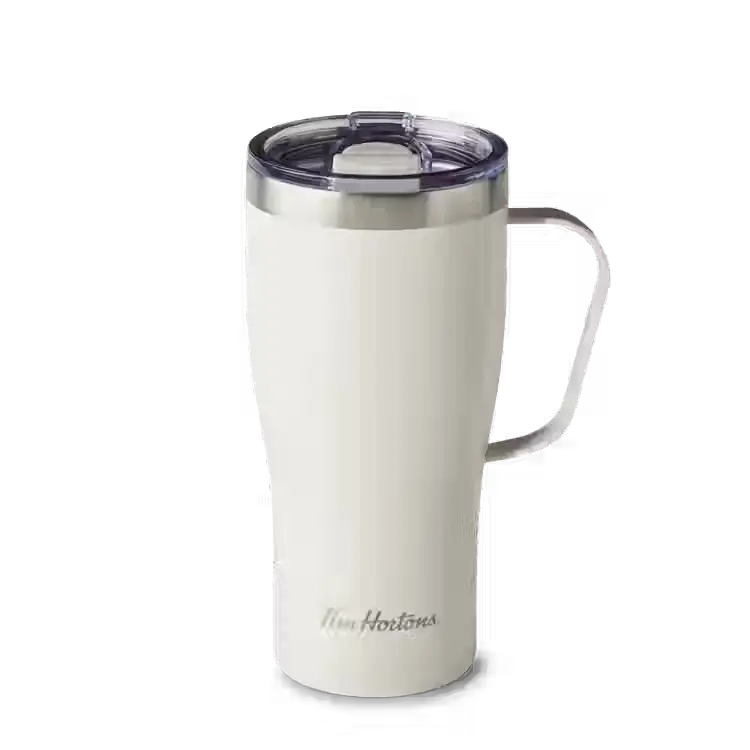 20oz Stainless Steel Travel Mug - Cream Shimmer