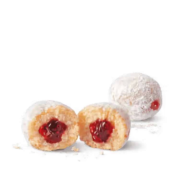 Powdered Strawberry Filled Timbit