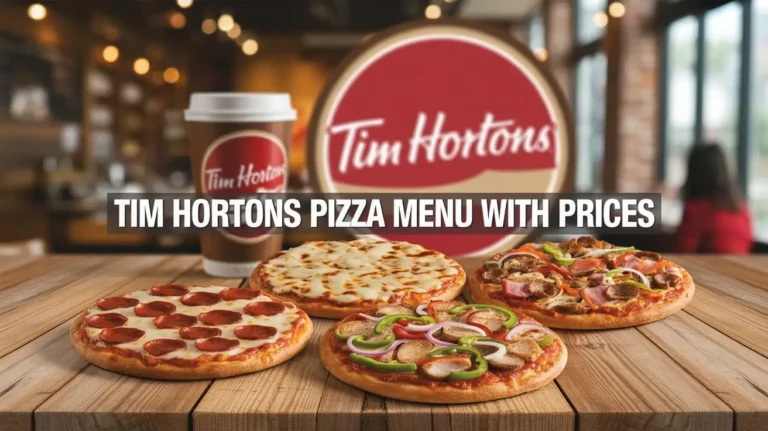 Tim Hortons Pizza Menu with Prices in Canada